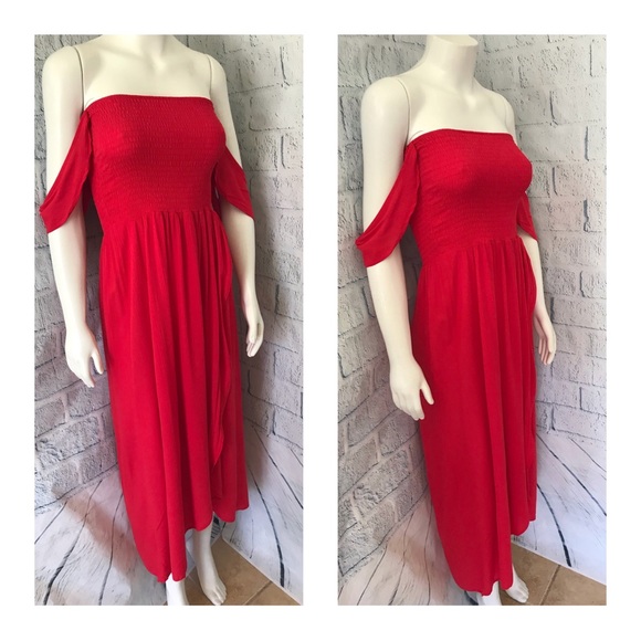 🔥 Sale🔥 Lady in Red - Hi Lo Maxi Dress - Picture 3 of 6